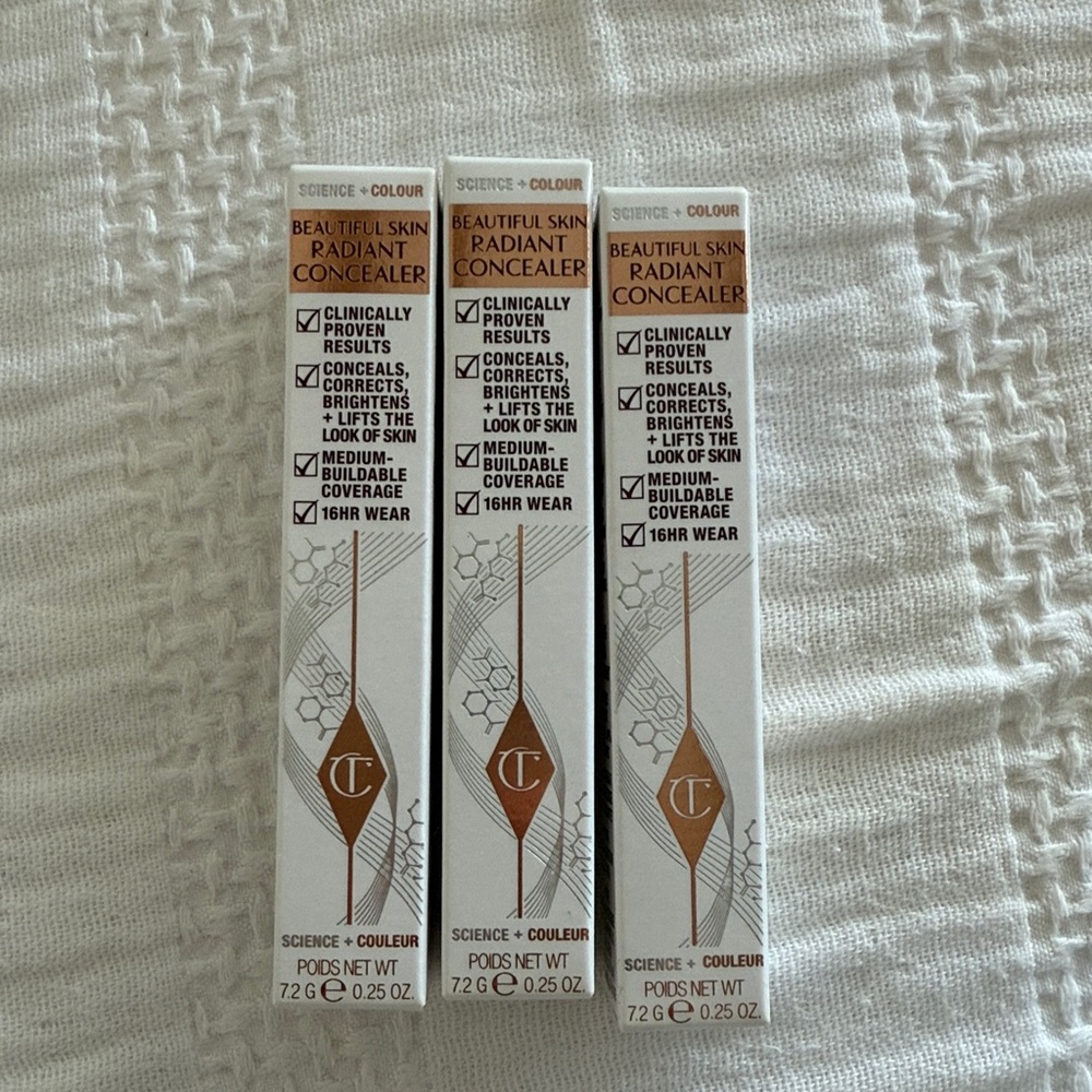 New! Charlotte Tilbury Beautiful Skin Medium to Full Coverage Radiant Concealer